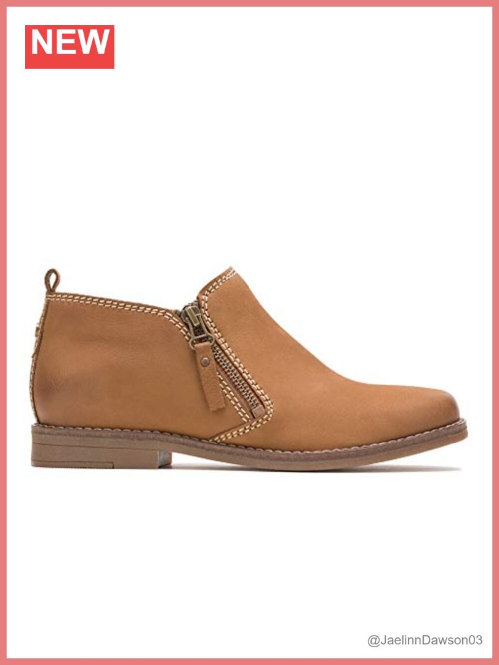 Nubuck Leather Ankle Bootie Hidden Wedge Heel Casual